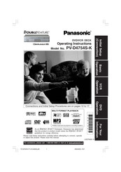 Panasonic Omnivision VHS PV-D4754S-K Mode D'emploi