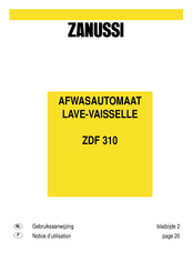 Zanussi ZDF 310 Notice D'utilisation