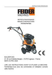 FEIDER Machines FMTB50 Manuel D'instructions