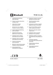 EINHELL TP-RO 18 Li BL Instructions D'origine