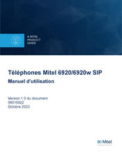 Mitel 6920w Manuel D'utilisation