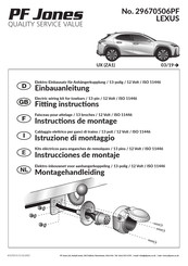 PF Jones 29670506PF Instructions De Montage