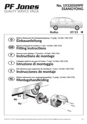 PF Jones 19320509PF Instructions De Montage