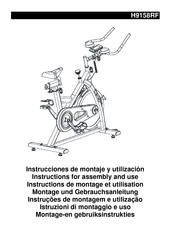BH FITNESS H9158RF Instructions De Montage Et Utilisation