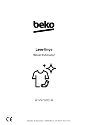 Beko WTV9712BS1W Manuel D'utilisation