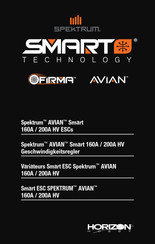 Horizon Hobby Spektrum AVIAN Smart 200A HV Instructions