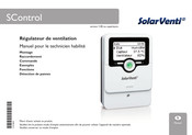 SolarVenti SControl Manuel Pour Le Technicien Habilité