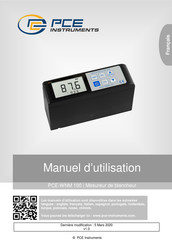 PCE Instruments PCE-WNM 100 Manuel D'utilisation