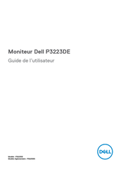 Dell P3223DE Guide De L'utilisateur