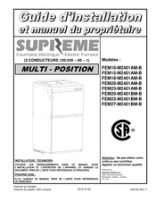 SUPREME FEM10-M2401AM-B Guide D'installation Et Manuel Du Propriétaire