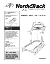 NordicTrack X11i INCLINE TRAINER Manuel De L'utilisateur