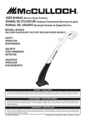 McCulloch MT2024 Manuel De Utilisation