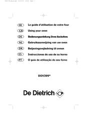 De Dietrich DOV399 Serie Guide D'utilisation