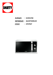 Samsung 3707547 Manuel D'utilisation