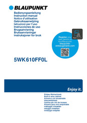 Blaupunkt 5WK 610FF0L Notice D'utilisation