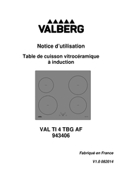 VALBERG VAL TI 4 TBG AF Notice D'utilisation
