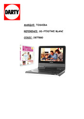 Toshiba SD-P73DTWE Mode D'emploi