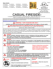 OW Lee CASUAL FIRESIDE 5122-3674BTO-E Mode D'emploi