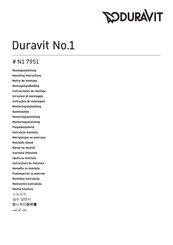 DURAVIT No.1 N1 7951 Notice De Montage
