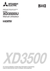 Mitsubishi Electric XD3500U Manuel Utilisateur
