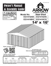 Arrow Storage Products EG1416BG Manuel Du Propriétaire Et Guide D'assemblage