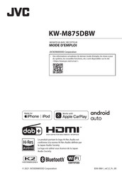 JVC KW-M875DBW Mode D'emploi