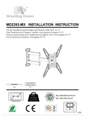 Mounting Dream MD2393-MX Instructions D'installation