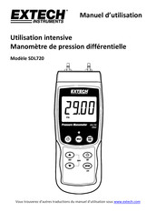 Extech Instruments SDL720 Manuel D'utilisation
