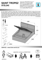 Forte SAINT TROPEZ STZL242 Notice De Montage