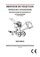 ELECTROPOWER MEP-B4R15 Notice De L'utilisateur