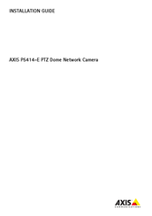 Axis P5414-E Guide D'installation
