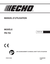 Echo PB-755 Manuel D'utilisation