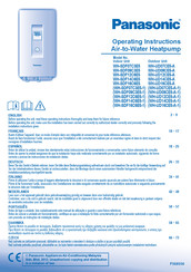 Panasonic Aquarea LT WH-SDF09C3E5 Manuel D'instructions
