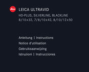 Leica ULTRAVID HD-PLUS 10x32 Notice D'utilisation