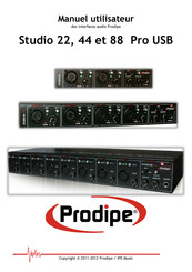 Prodipe Studio 22 Pro Manuel Utilisateur