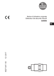 IFM Electronic GI505S Notice D'utilisation Originale