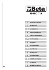 Beta 1946C 7,8 Mode D'emploi