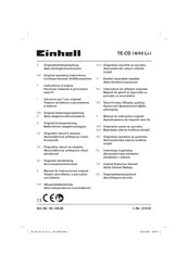 EINHELL TE-CD 18/40 Li-i Instructions D'origine