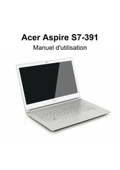Asus Aspire S7-391 Manuel D'utilisation