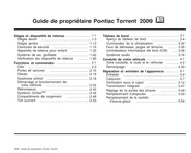 General Motors Pontiac Torrent 2009 Guide De Propriétaire
