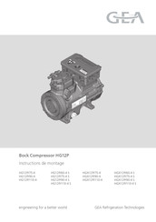 GEA Bock HGX12P/110-4 Instructions De Montage