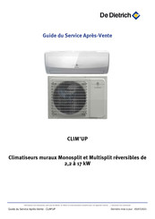 De Dietrich CLIM'UP Guide Du Service