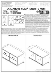 INOSIGN LANZAROTE KOM UP 01165 Instructions D'assemblage