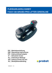 probst FXAH-120-GRABO-PRO-LIFTER-GREENLINE Instructions D'emploi