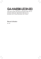 Gigabyte GA-HA65M-UD3H-B3 Manuel D'utilisation