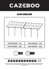 CAZEBOO KLEO 800L300 Mode D'emploi