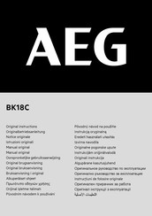 AEG BK18C Notice Originale