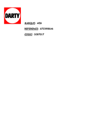 Electrolux SANTO 72390-6 KA Notice D'utilisation