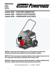 Coleman Powermate Jobsite 3250 Additif Au Mode D'emploi