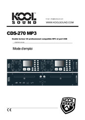 KOOL SOUND CDS-270 Mode D'emploi